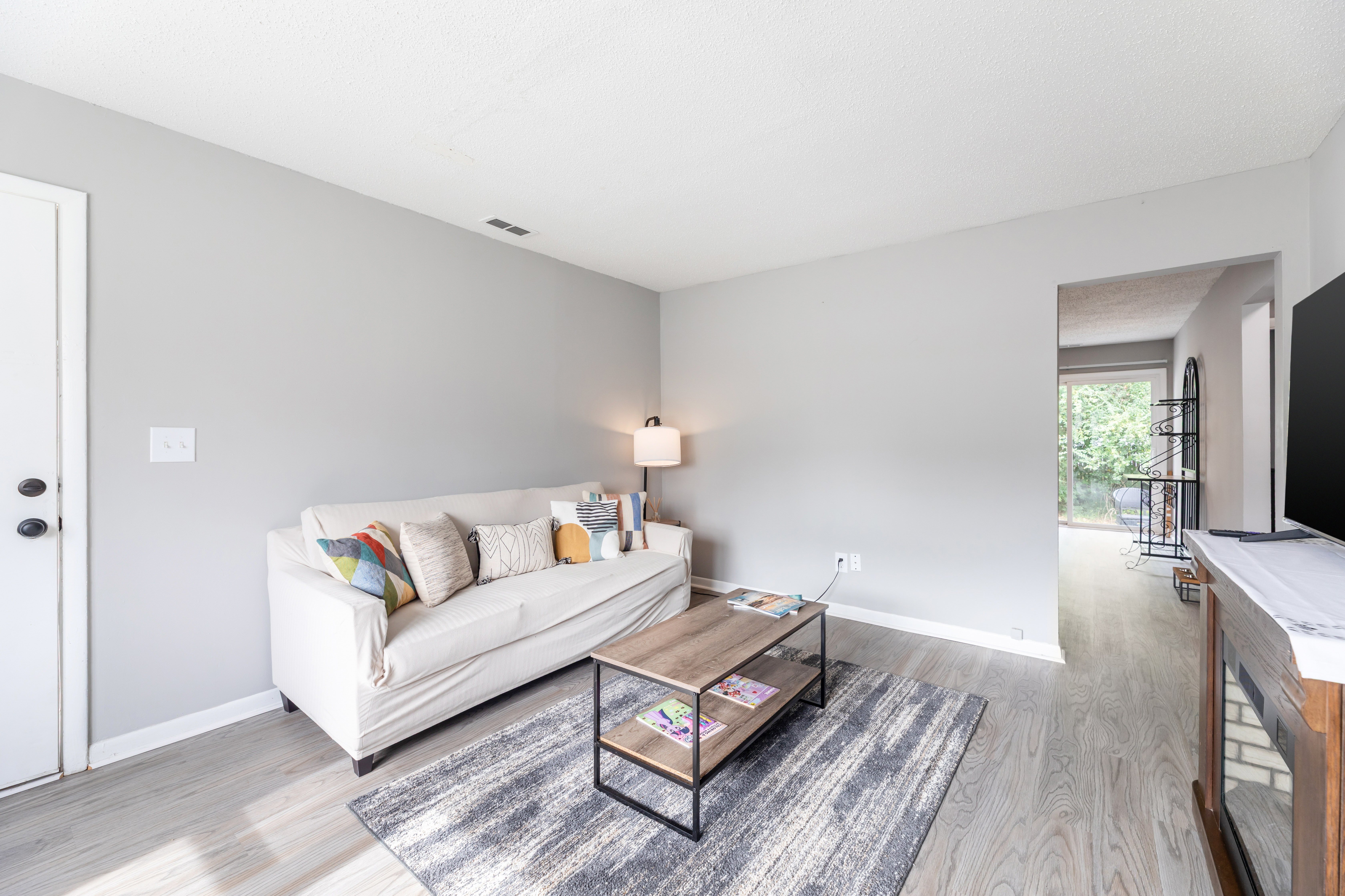 Living Room With TV at Lauradale, North Carolina, 28540